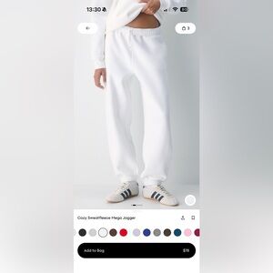 Aritzia white sweatpants